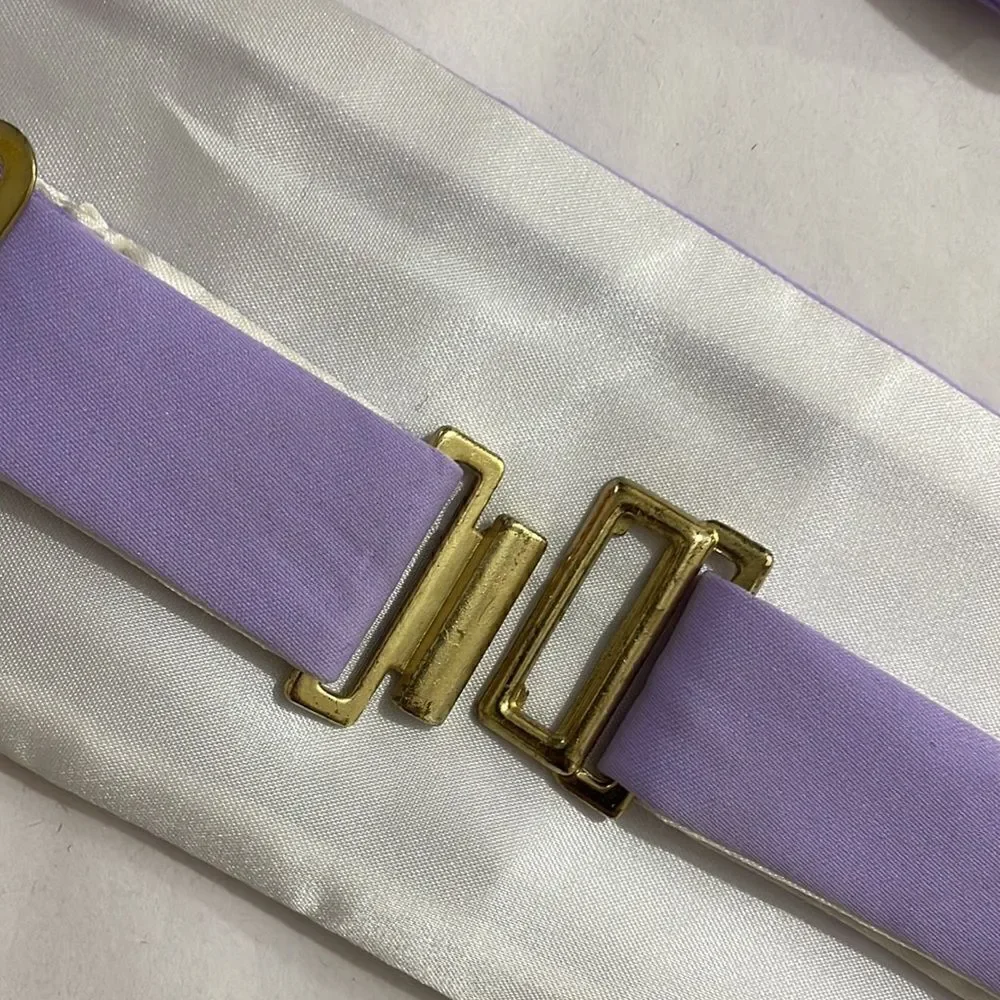 Lavender Purple Bow tie and matching Cummerbund -Vintage.